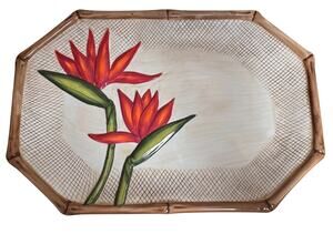 Vintage 2002 Inside Out by The Cellar Bird of Paradise Platter 15.5”